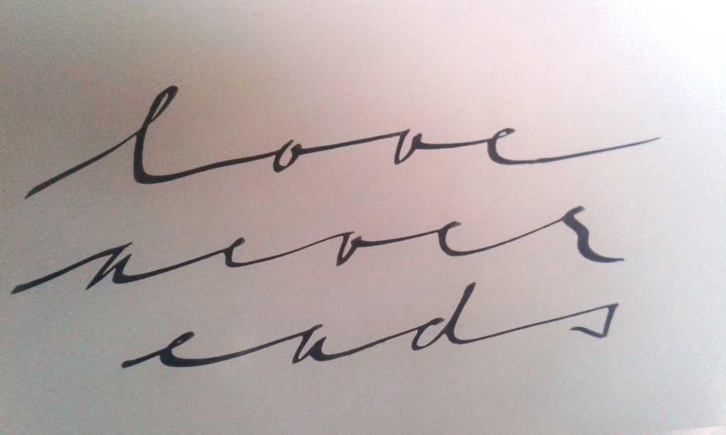 Love never ends